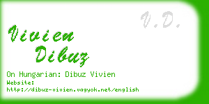 vivien dibuz business card